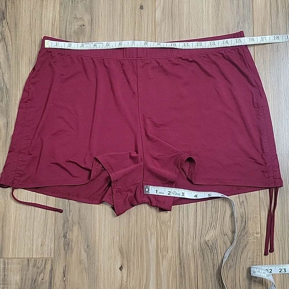 Adore Me Laura Dark Red Pajama Set